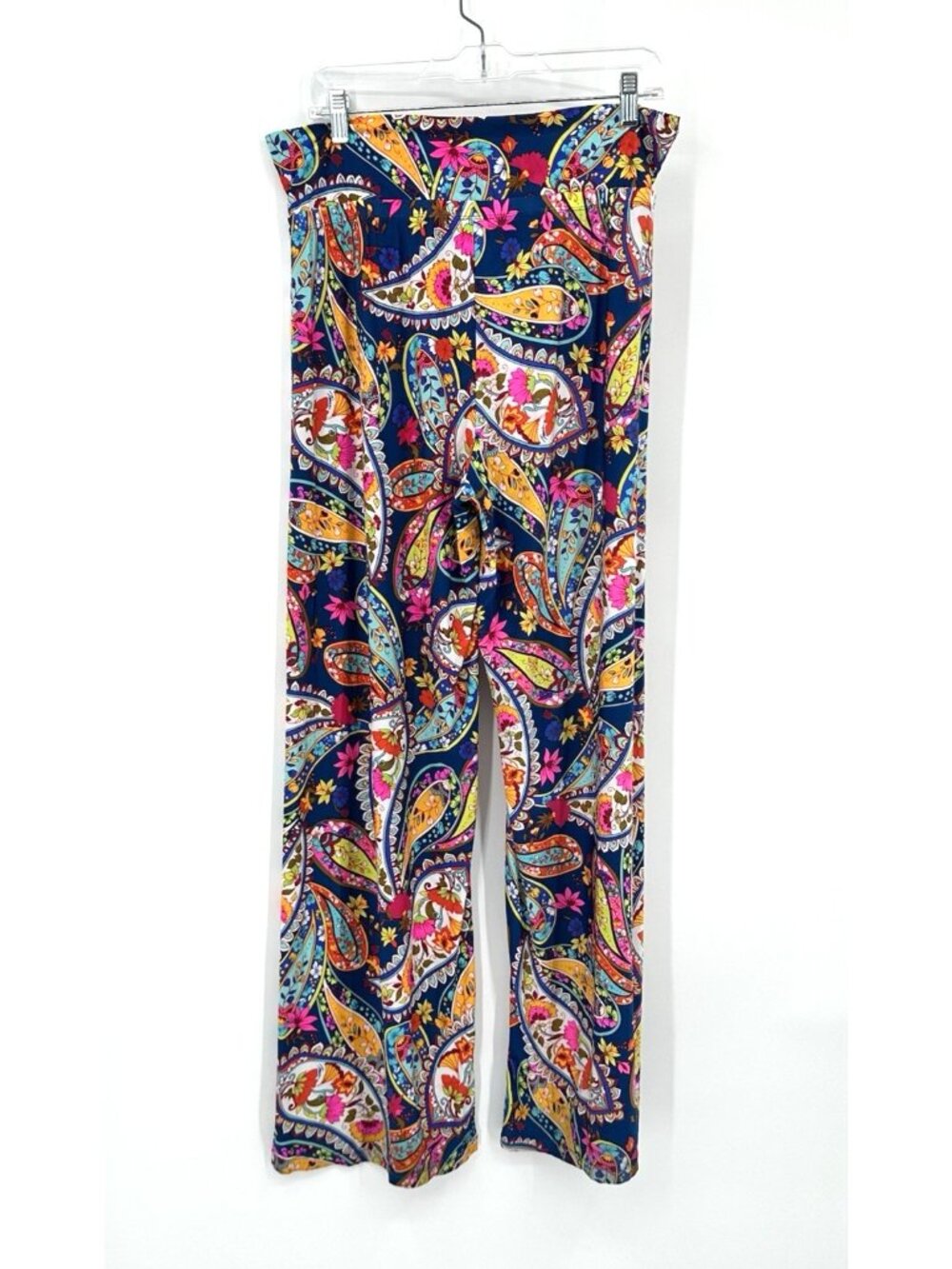 TRINA TURK swim pants colorful LARGE wide leg retro beach cruise island mod - Picture 7 of 11